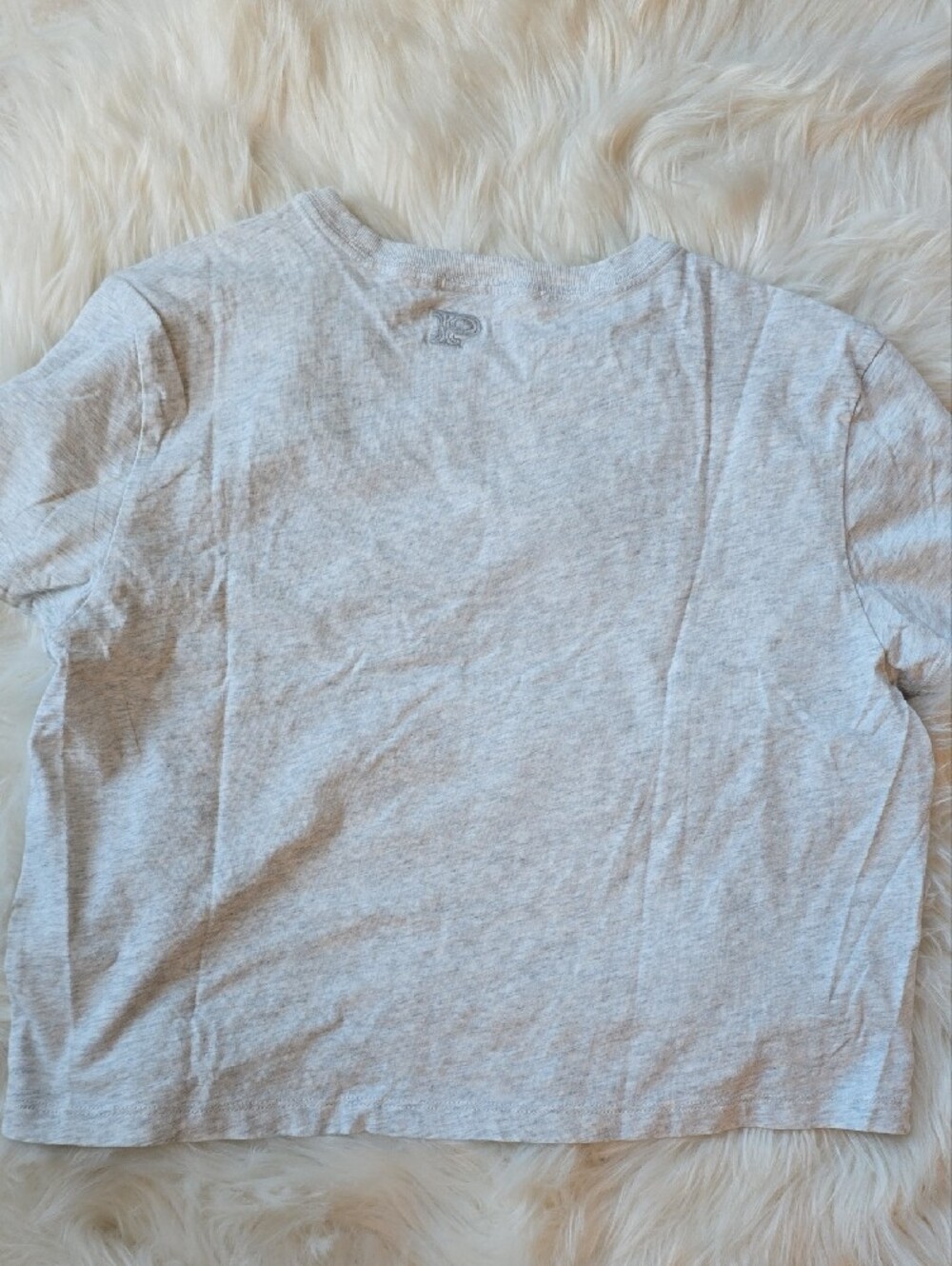 Victoria's Secret PINK Cropped T-Shirt With embroidered Leaf SIZE S - Picture 4 of 5
